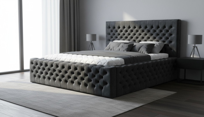 Chesterfield bedden modern hotelbed tweepersoonsbed Nieuw modern kingsize bed