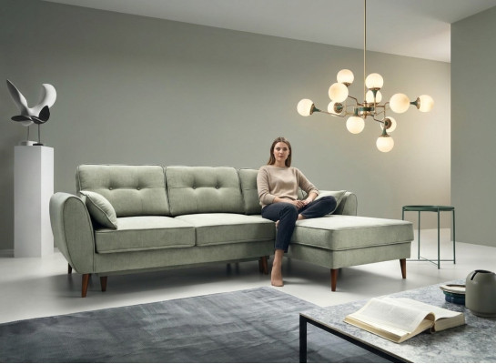 Sofas Ontwerp Hoekbank L-vorm Meubels Bed Functies Stof Leder Slaapbank
