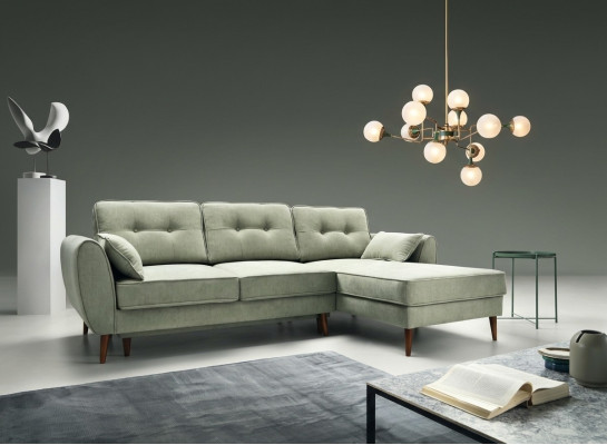 Sofas Ontwerp Hoekbank L-vorm Meubels Bed Functies Stof Leder Slaapbank