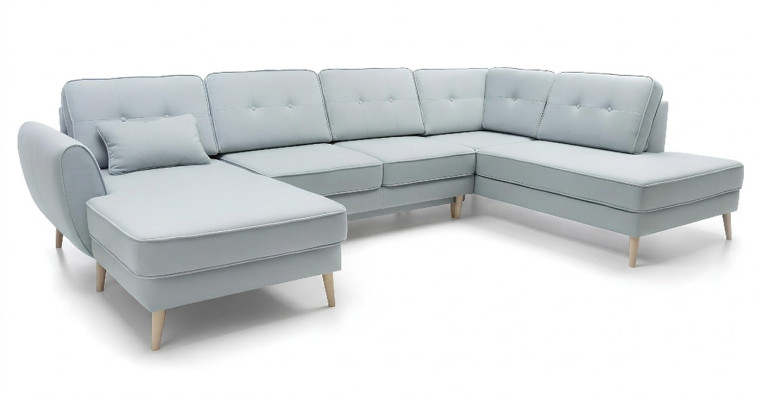 Woonkamer meubilair hoekbank textielbank designbank hoekbanken U-vorm moderne bekleding