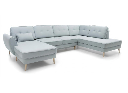 Woonkamer meubilair hoekbank textielbank designbank hoekbanken U-vorm moderne bekleding
