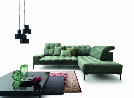 Hoekbank modern ontwerp Luxe bankstellen L-vorm Stoffen bank Woonkamerbank Sofa's