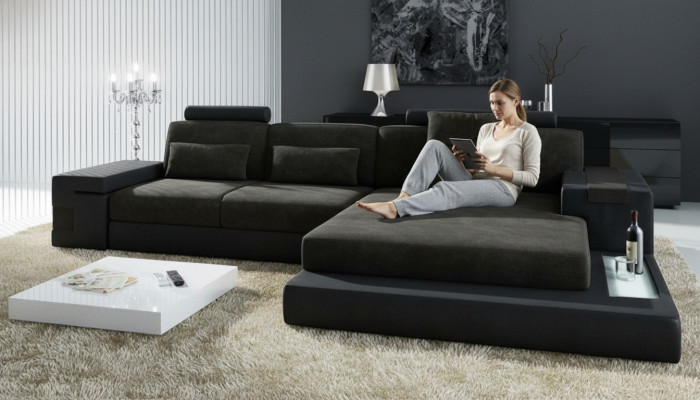 Eckbank Sofa L-vorm Stoffbank Bankstel Esk Moderne Banken
