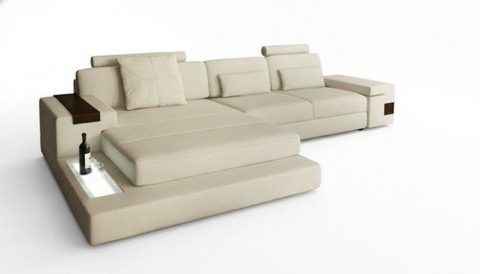 Ontwerp bank bekleding stof leer hoek stof hoekbank L-vorm bank bank