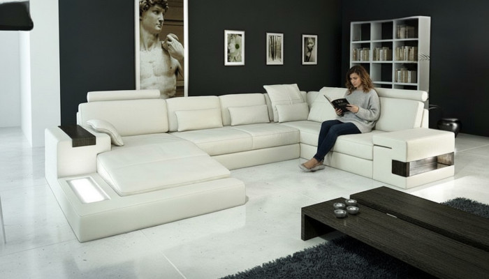 Hoekbank woonlandschap U-vorm bank hoekbank bank ontwerp bekleding nieuw