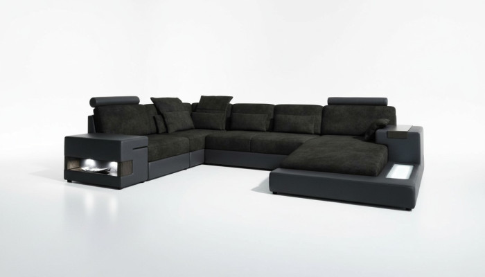 Ontwerp bank Hoekbank U-vorm Modern gestoffeerd Woonkamer meubels Hoekbank Stoffen bank