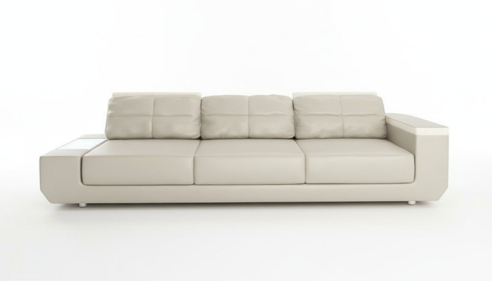 Bankstel 3-zits banken luxe kunstleren banken grote kussens design meubelen driezitter