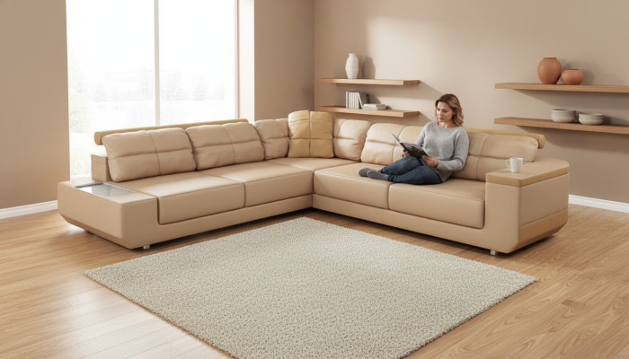 Eckbank Bankstellen Luxe Leer L Vorm Stof Modern Hoeken Bank Bank Woonlandschap