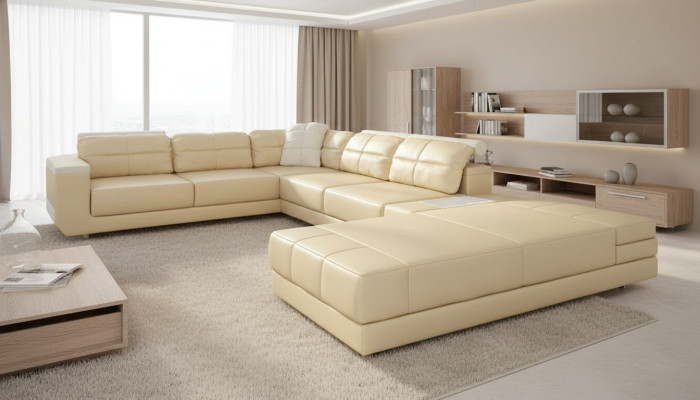 Sofa Hoekbank Bank Ontwerp Bekleding Hoekbank Woonlandschap U Vorm Bankstellen Banken