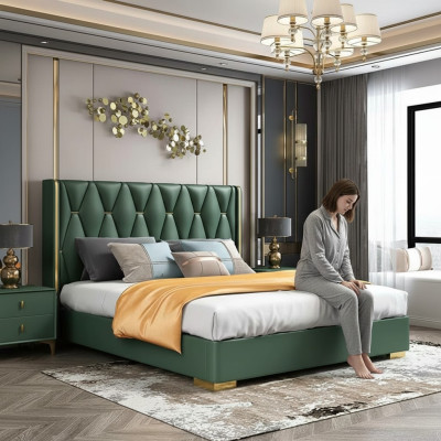 Moderne luxe bedden slaapkamer Italië Nieuw bedontwerp luxe dubbel