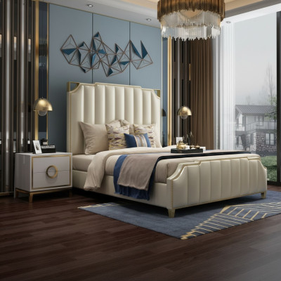Ontwerpbed bedden 180x200cm Dubai Dubbel Hotel Hout Slaapkamer Luxe