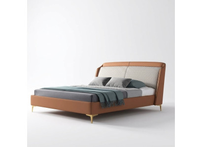 Bed Bekussen Ontwerp Luxe Dubbel Hotel Huwelijks Slaapkamer Leder 180x200cm