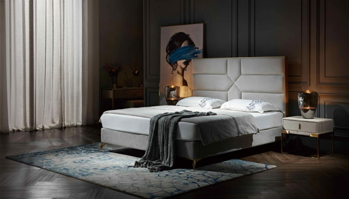 Luxe Design Bed Bekleed Dubbel Hotel Bedden Huwelijk 180x200cm Slaapkamer