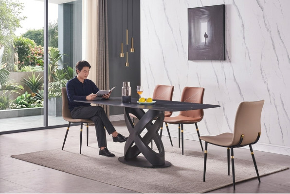 Luxe Moderne Stenen Eettafel Meubels Tafel Tafels Eetkamer Ontwerp Keuken Nieuw