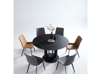 Luxe tafels Ronde tafel Ronde design Roestvrijstalen meubels Eetkamer Eettafels Nieuw