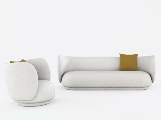 Bankstel 2-zits fluweel tweezits relaxzit designsalonbank loungesofa meubels fluweel