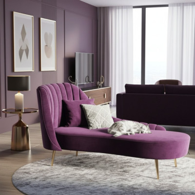 Chaise Lounge Ligstoel Luxe Meubels Gestoffeerde Ligbank Bank Ontspanning Chaiselounge
