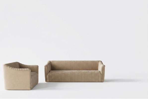 Fluwelen bankstel 2 zits woonlandschap relax massief houten zitontwerp bank lounge