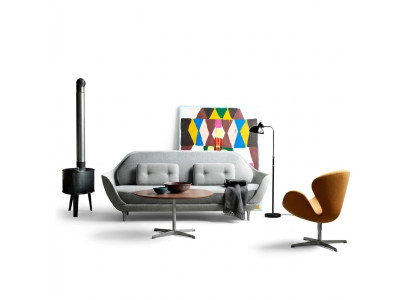 Bank Woonlandschap Relax Zitontwerp Bank Lounge Stof Grijs Modern Bankstellen Nieuw