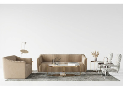 Bankstel 3+1 zits woonlandschap Relax fluwelen zitontwerp bank lounge nieuw