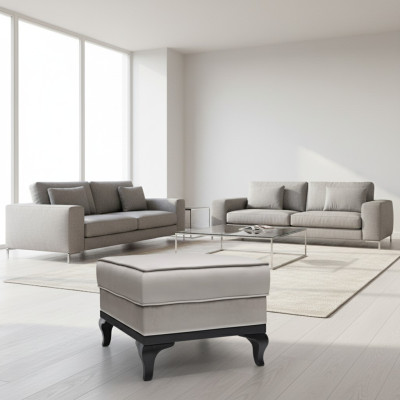 Poef Designer Modern Poef Voetenbank Bijzettafel Chaiselounge Bekleding Nieuw