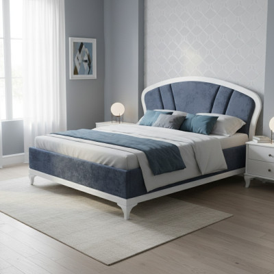 Luxe hotelbedden Dubbel ontwerpbed Ontwerp hout Modern hotel slaapkamer Huwelijk