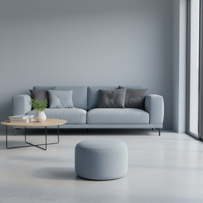 Poef Ontwerper Rond Modern Poef Voetenbankje Bijzettafel Poef Bekleding