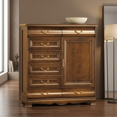 Moderne dressoir Bruin dressoir Houten designmeubelen Sideboard Plank Hotel Nieuw