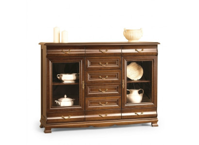 Laden dressoir kast dressoirs hout glas woonkamer design meubels plank hotel