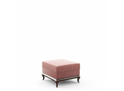 Poef Vierkante Ottoman Voetenbank 60 x 45 cm Ontwerperspoef Roze