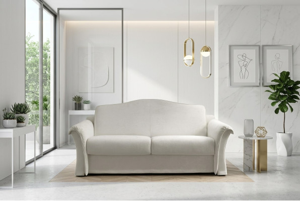 Woonkamerbank 3-zits Grijs Designmeubelen Gestoffeerde Banken Stoffen Bank 208 x 103cm  Woonkamerbank 3-zits Grijs Designmeubelen Gestoffeerde Banken Stoffen Bank 208 x 103cm