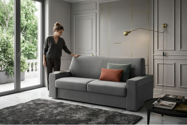 Woonkamer Textielbank Grijs Tweezitter Designerbanken Gestoffeerde Banken 2-zits Nieuw  Woonkamer Stoffenbank Grijs Tweezitter Designbanken Gestoffeerde Banken 2-zits Nieuw