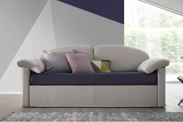 Design Sofa 3-zitsbank Couch Bekleding Luxe Textiel Twee-kleurig Italiaanse Meubels