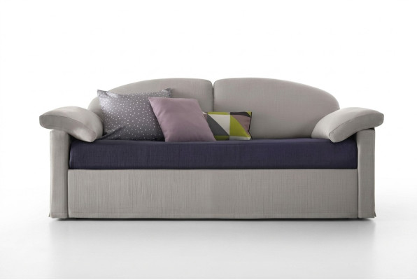 Design Sofa 3-zitsbank Couch Bekleding Luxe Textiel Twee-kleurig Italiaanse Meubels