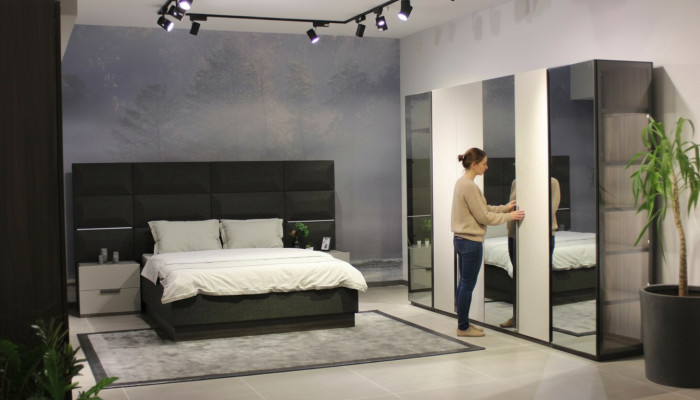 Compleet slaapkamer meubel set Bed 2x Nachtkastje Kaptafel Spiegel 8 delen Nieuw