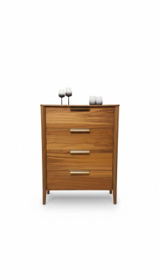 Luxe slaapkamer commode met 4 laden houten kast ontwerp meubels hout Nieuw.