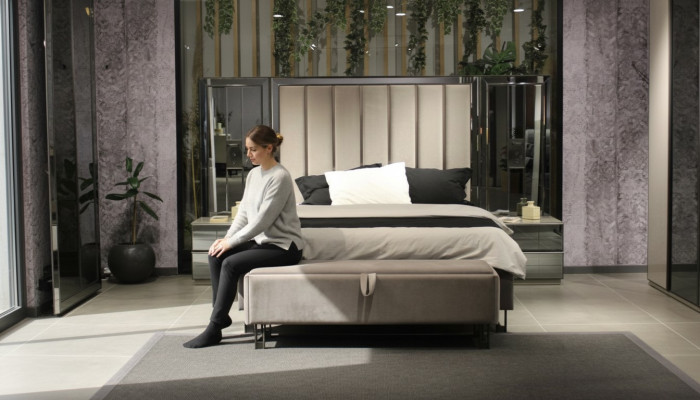 Luxe slaapkamerset Bed + 2x nachtkastjes Compleet kamermeubilair Nieuw