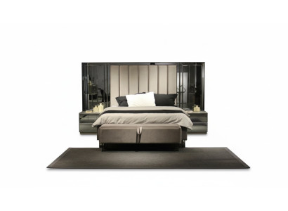 Bed 2x Nightstands Bench Design Bedroom Set 4pcs Luxury Furniture New