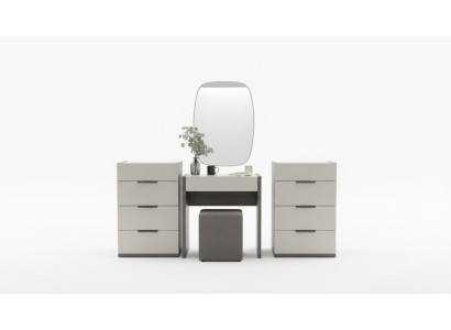 Ontwerp kaptafel met spiegel Luxe slaapkamer meubels Kruk 3-delige set Nieuw