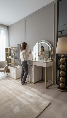 Ontwerp kaptafel met spiegel Luxe slaapkamermeubels 2-delig Nieuw