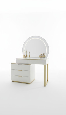 Ontwerp kaptafel met spiegel Luxe slaapkamermeubels 2-delig Nieuw