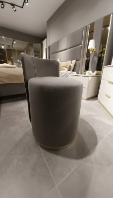 Ronde krukje ontwerp hout meubels luxe woonkamer design voetenbankje