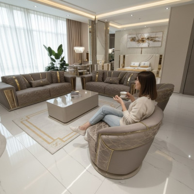 3+1-zits luxe bankstel compleet set bankbank moderne set woonkamer