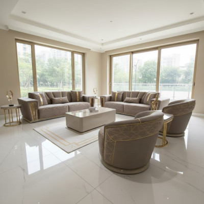 3+1-zits luxe bankstel compleet set bankbank moderne set woonkamer