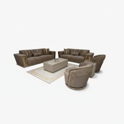 3+1-zits luxe bankstel compleet set bankbank moderne set woonkamer