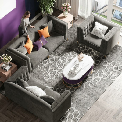 Bankstel 3+2+1 zitsbank Woonlandschap Relax Sitz Design Bankstellen Sofas