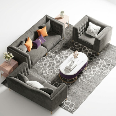 Bankstel 3+2+1 zitsbank Woonlandschap Relax Sitz Design Bankstellen Sofas