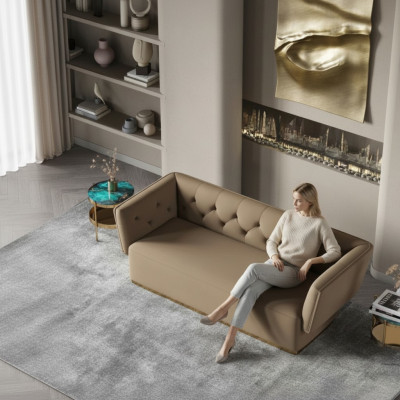 Woongebied Relax Zitontwerp Bank Lounge Bankstellen Textiel Bank 3-zits