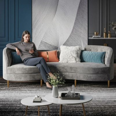 3-zits stoffen bank woonlandschap relax zit ontwerp bank loungebanken textiel
