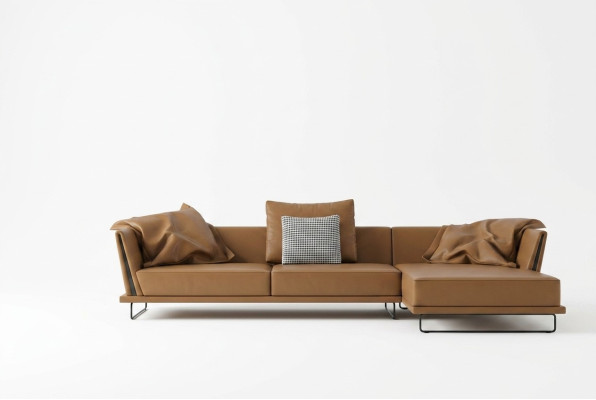 Hoekbank L-vorm Leder Woonlandschap Relax Bank Design Bank Lounge Bankstellen Hoek Nieuw